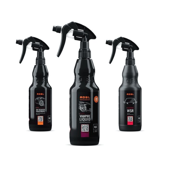 Kit Decontaminare Chimică Caroserie ADBL 3x500ml – Fier, Bitum și Calcar