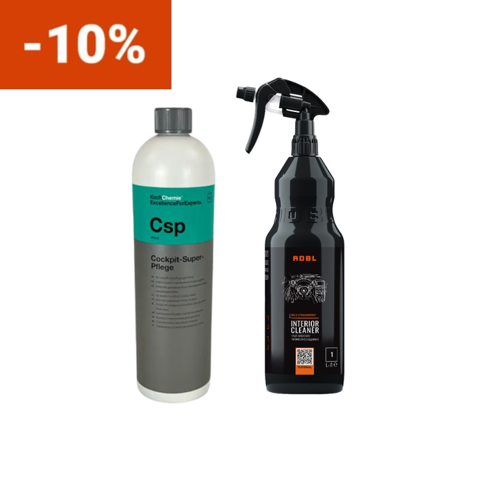 Kit Curățare și Protecție Interior Auto – ADBL Interior Cleaner 1L + CSP