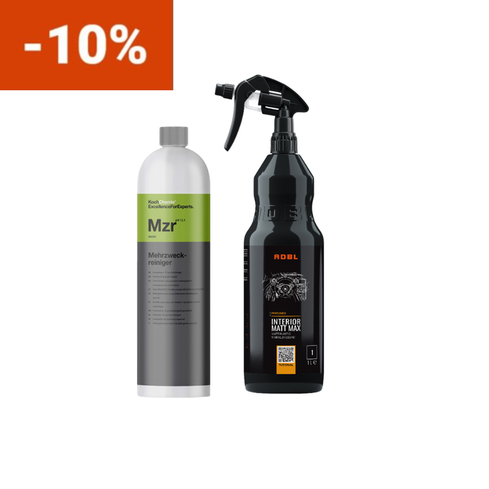 Kit Curățare Plastic & Finisaj Mat Interior – MZR + ADBL Interior Matt Max