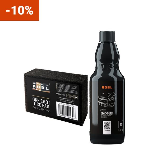 Kit Protecție Plastice Exterioare ADBL Blackouter 500ml + Aplicator