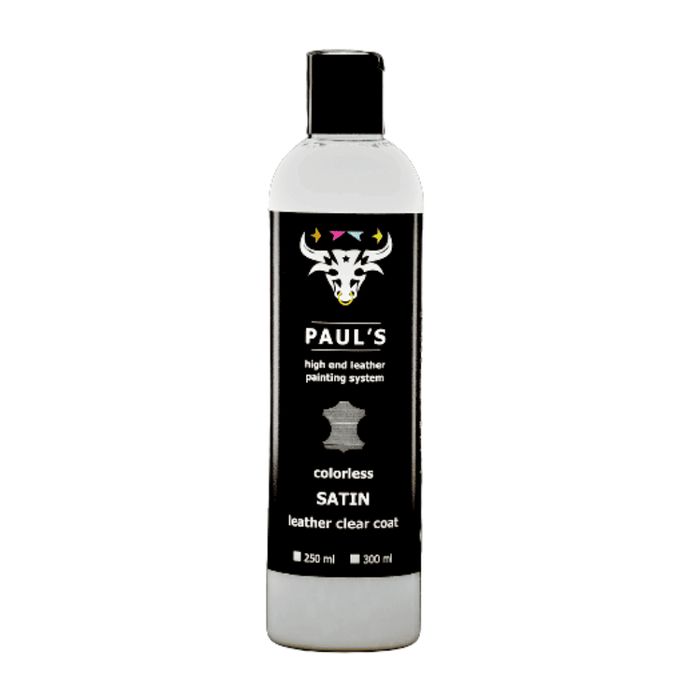 Lac satinat pentru vopsit piele Paul's Clear Coat Satin, 300ml