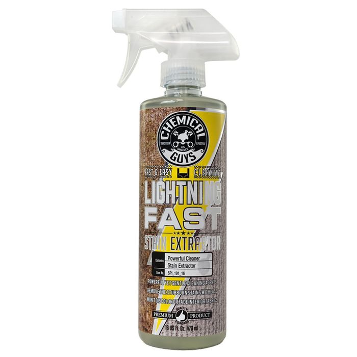 Solutie indepartare pete tapiterie textila ChemicalGuys LIGHTNING FAST STAIN EXTRACTOR, 473 ml