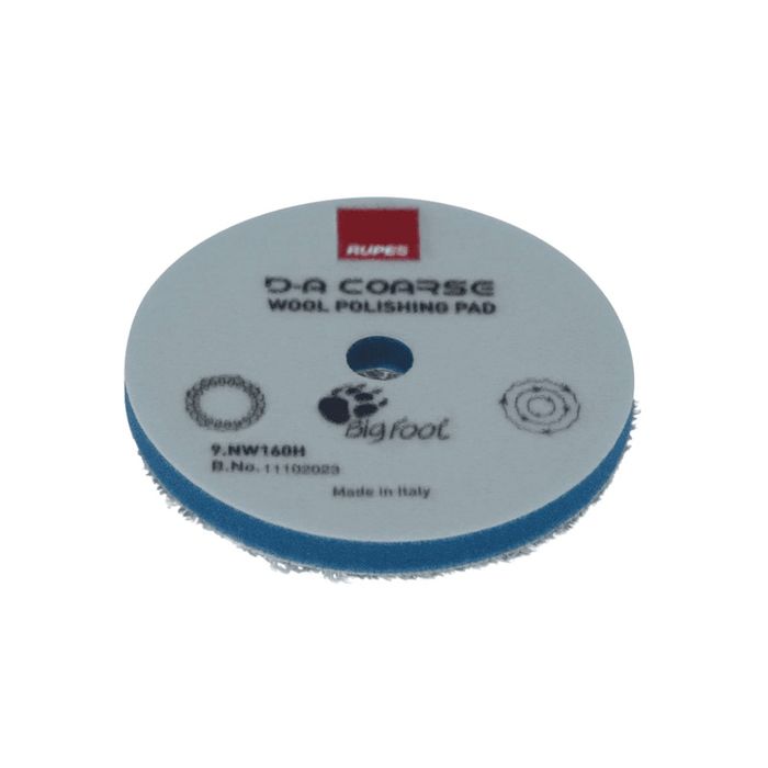 Pad lână abraziv RUPES D-A Coarse Wool 130 mm – 9.XW130H, pentru corecție puternică