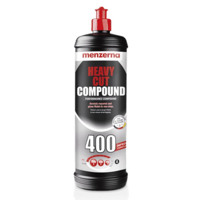 Pastă polish abrazivă auto pentru corecție și luciu - Menzerna Heavy Cut Compound 400, 1L