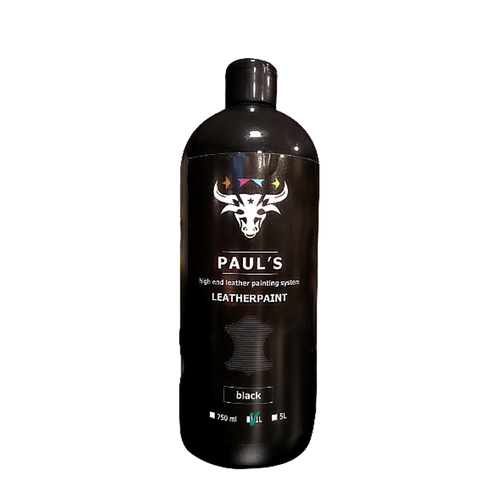 Vopsea pentru piele pigment negru Paul's Leather Paint 1L