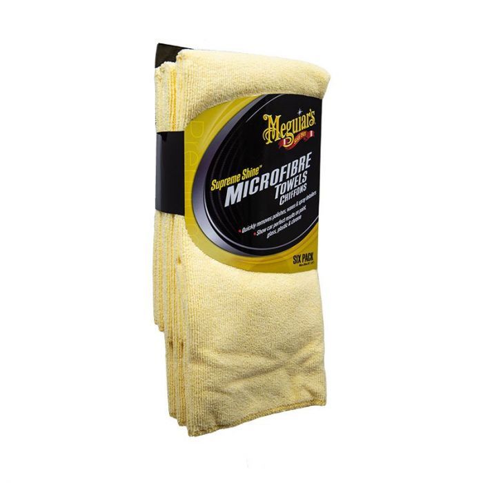 Set 6 lavete microfibră Meguiar’s Supreme Shine Microfibre, 6 bucăți