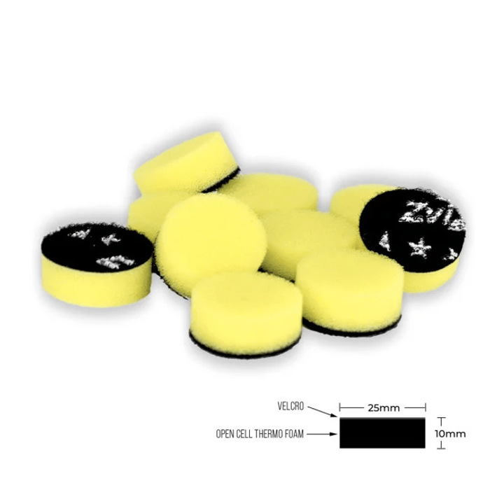 Set 10 bureti polish fini Zvizzer Thermo Mini Pad, Yellow 25/10 mm