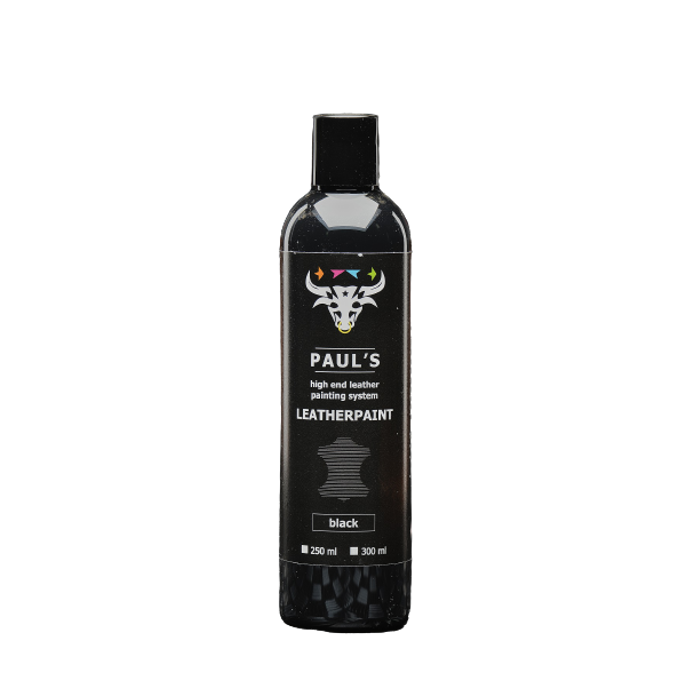 Vopsea pentru piele pigment negru Paul's Leather Paint 300ml