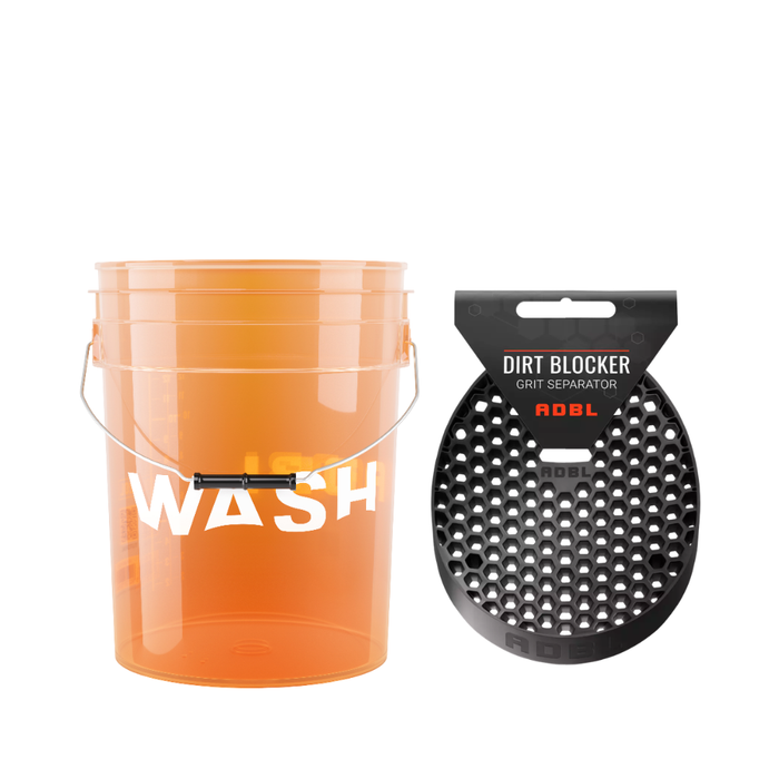 Set Găleată Spălare Auto ADBL Washy Bucket + Dirt Blocker pentru Metoda cu Două Găleți