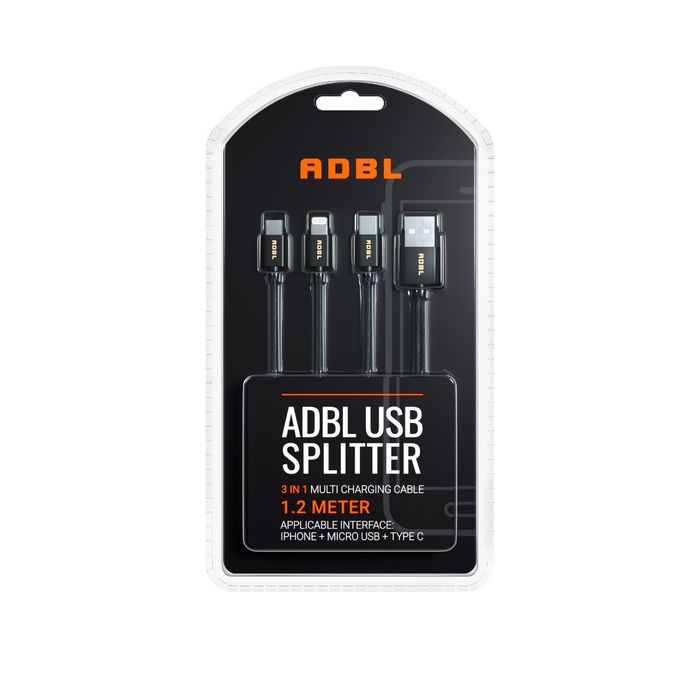 Usb Splitter Adbl Cablu de date universal cu 3 mufe