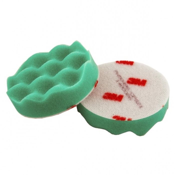Burete abraziv valurit  verde 3M Foam Compounding Pad, 75mm