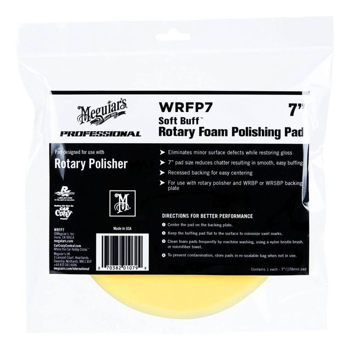Burete polish moale - Rotary Foam Polishing Pad 7" WRFP7